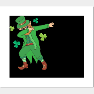 Dabbing Leprechaun St Patricks Day 2018 Posters and Art